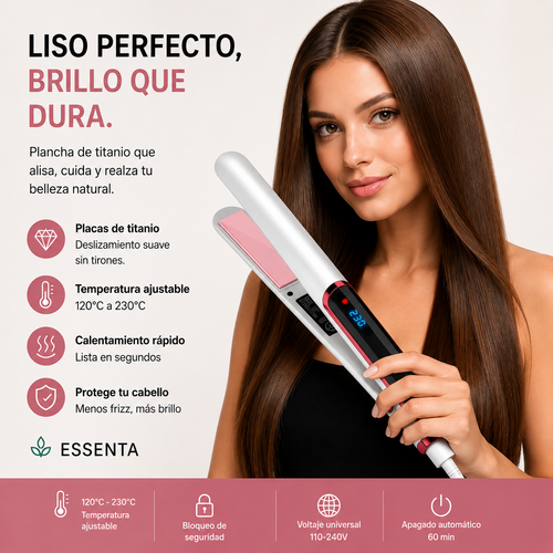 MiniSmooth™ Pro Mini plancha cerámica para alisar y retocar en cualquier lugar