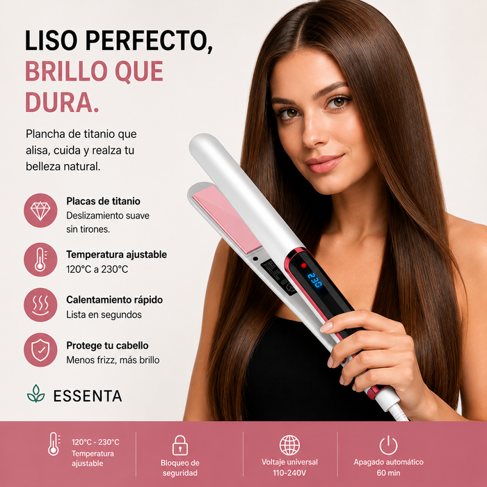MiniSmooth™ Pro Mini plancha cerámica para alisar y retocar en cualquier lugar