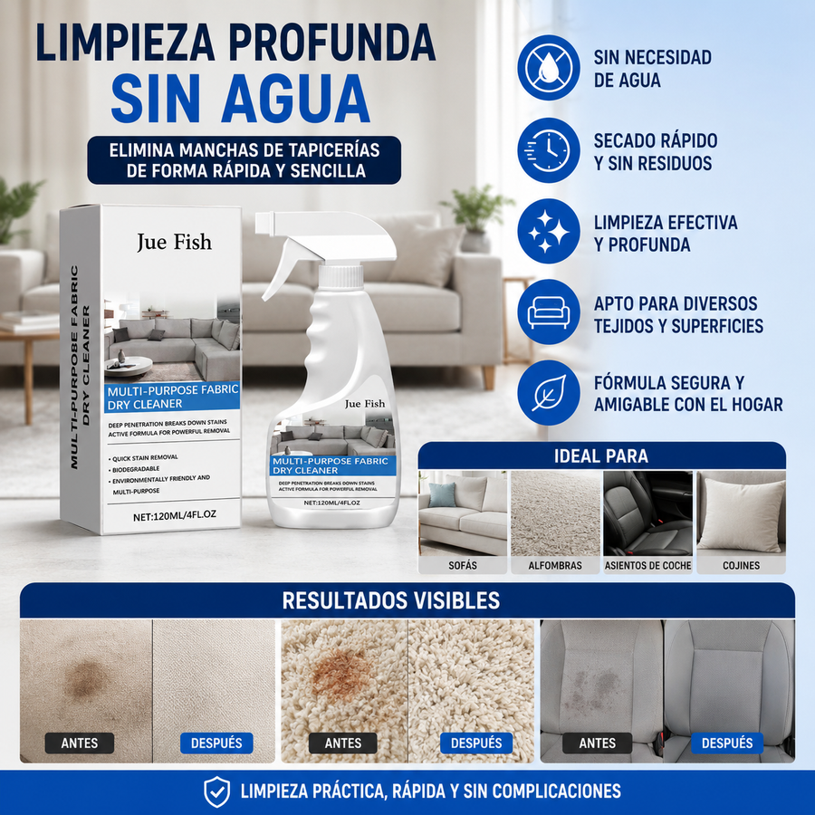 SofaClean™ | Limpiador de Tapicerías y Sofás sin Agua